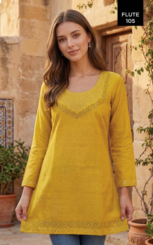 Rangmaya flute short top wholesale kurtis in udaipur